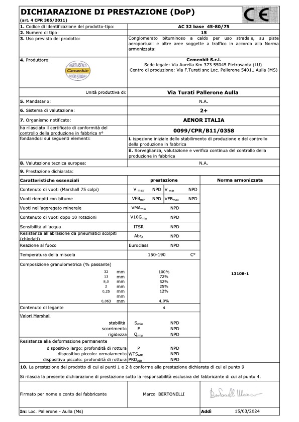 DoP Tout venant 0-30 MOD